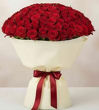 Букет 101 Красная роза Милано в Зюзино