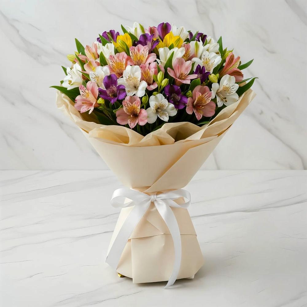 Букет цветов из: Альстромерии в Зюзино