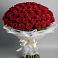 Букет 101 Красная роза Блэк Мэджик в Зюзино
