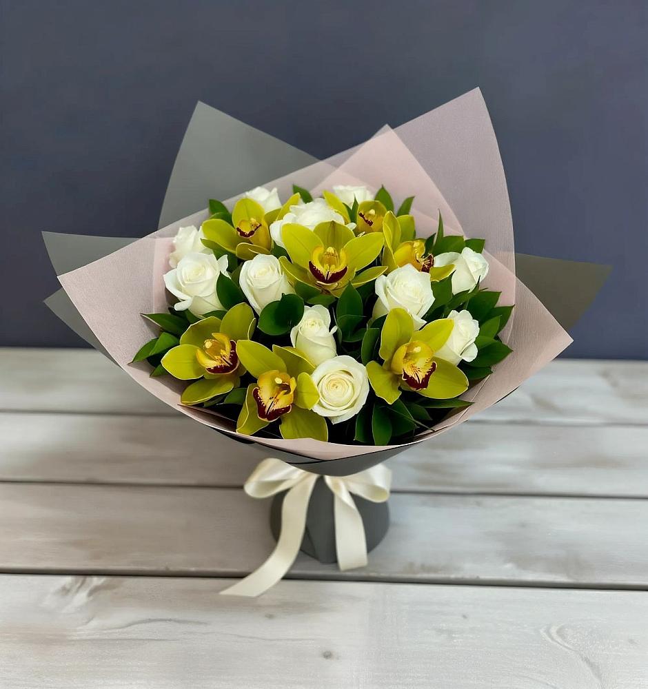 Букет цветов из: Орхидеи и Розы в Зюзино