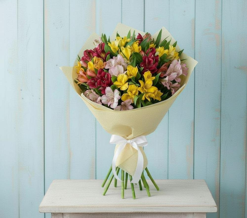Букет цветов из: Альстромерии в Зюзино