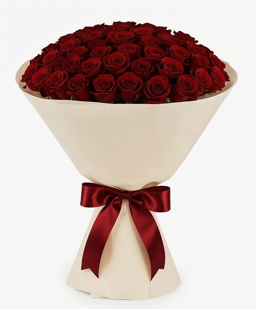 Букет 101 Бордовая роза Блэк Бакарра в Зюзино