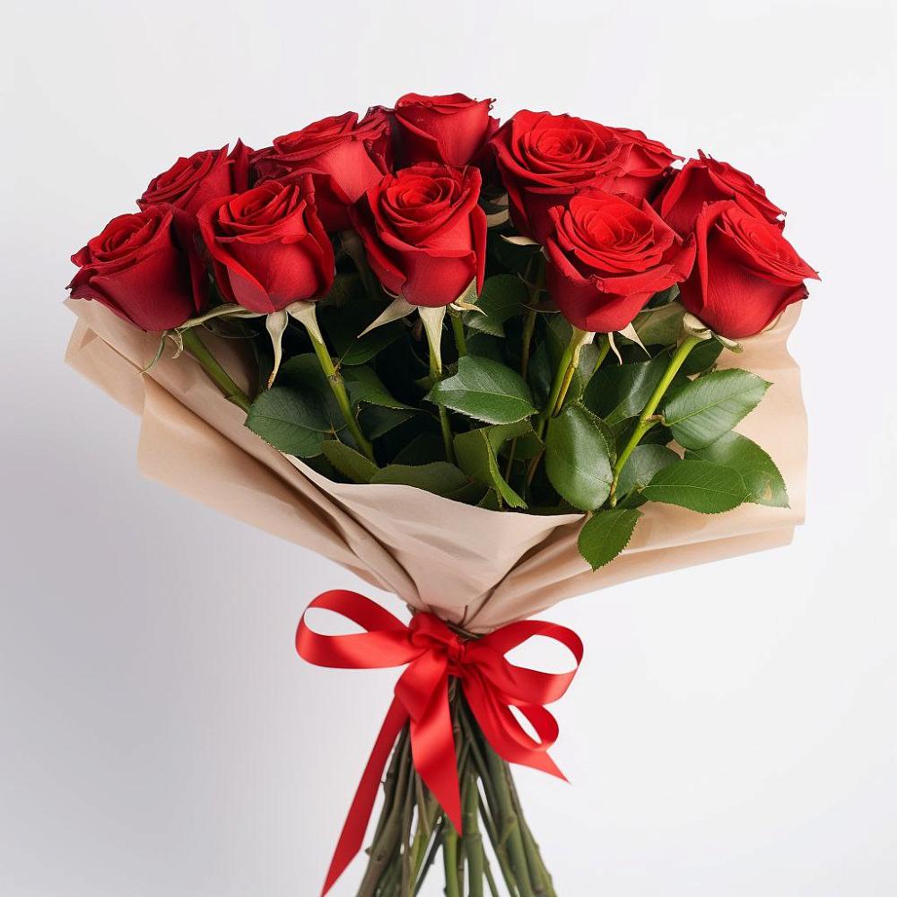 Букет 11 Красных роз Эдлесс Лав в Зюзино