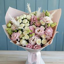 Букет цветов из:  Альстромерии и Розы в Зюзино
