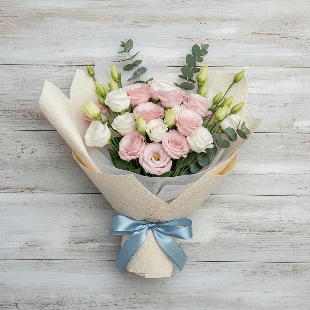 Букет цветов из: Лизиантусы в Зюзино